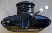 Pouva Start Rollfilmkamera 6x6cm schwarz, Bakelit, DDR, um 1950