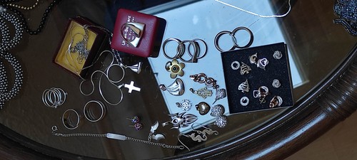 Modeschmuck konvolut silber - modeschmuck,