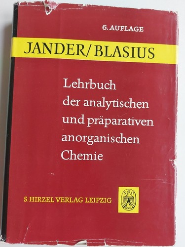 Jander blasius lehrbuch - blasius,
