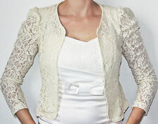  BOLERO JACKE BLAZER  BRAUTSTOLA  AUS SPITZE LANGARM EDEL VIELE FARBEN art. 3-12