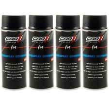 4 x 400ml CAR1 Farbspray SCHWARZ MATT Autolack, Spraydose, Lackspray - CO 3600 -