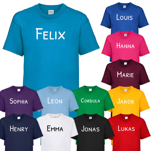 Shirt mit eigenem namen - t-shirt,