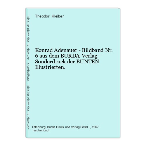 Konrad adenauer bildband - adenauer,