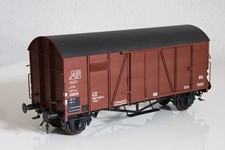 Gebauer Güterwagen geschlossen braun sehr schön Spur 0 Messing neuwertig