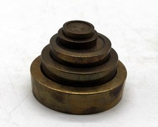 X-255 Messing-Gewichte für Waagen, Antik 