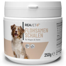 REAVET Flohsamenschalen 250g für Hunde & Katzen Naturrein Ballastoffreich