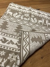 Max Studio Home* weihnachtliche Decke* Strick* beige,weiß* Überwurf, Deko*