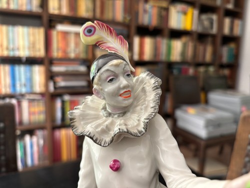Porzellanfigur pierrot - porzellanfigur,