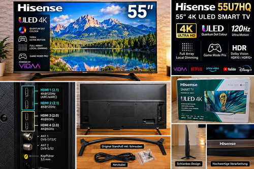 Hisense 55u7hq zoll uled - 55,