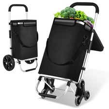 Einkaufstrolley Einkaufsroller Einkaufswagen klappbar Tragetasche 3+3 Radsystem