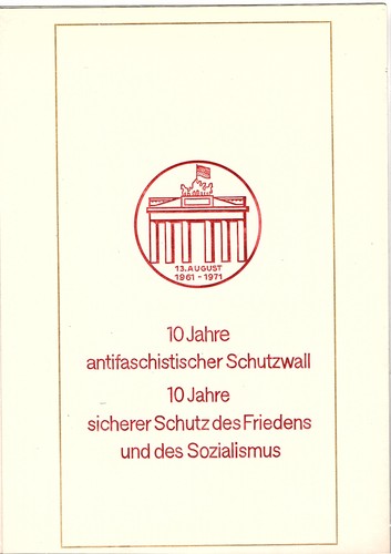 Ddr gedenkblatt 10 - -, gedenkblatt,