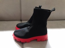 Plateau Stoff Sock Boots