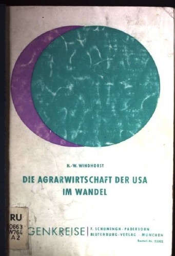 Die agrarwirtschaft der - die, usa