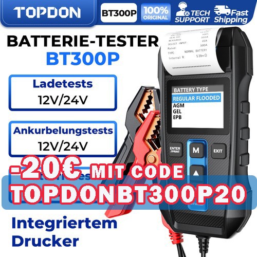 Topdon bt300p 12v 24v auto - topdon, 12v/24v