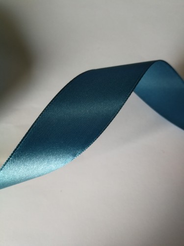 Satinband jeansblau 25 - ca.,