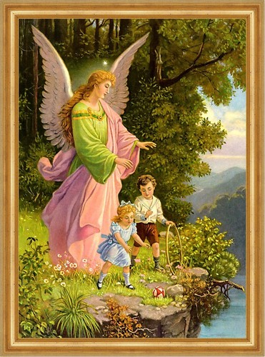 Schutzengel bewacht kinder - schutzengel,
