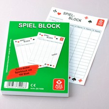 1 Spielblock mit 100 Blatt in