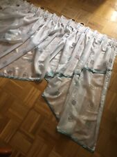 Kuvertgardine Kuvertvorhang Gardine Vorhang weiß Satinband inkl. Ringe 98 x 166