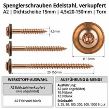 Spenglerschrauben Edelstahl