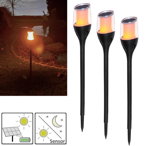 3stk solar leuchte mit - 3stk,
