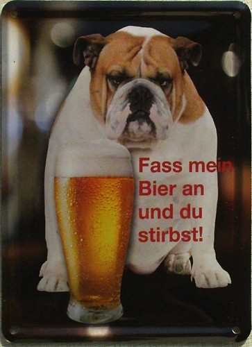 Mini blechschild fass mein - mini-blechschild,