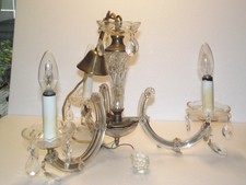 Kristallleuchter 3 flammig Vintage 50-60 Jahre, Richard Essig Besigheim; 