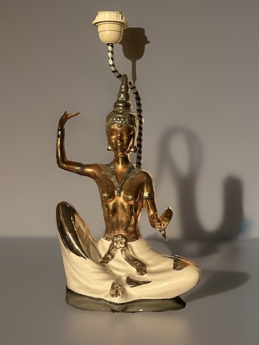 Mid century lampe - century, porzellan