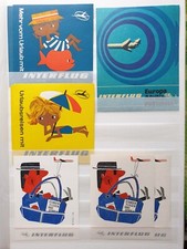SAMMLUNG ! 50er-80er Jahre 113 Werbe-Aufkleber INTERFLUG + LUFTHANSA Klebebild