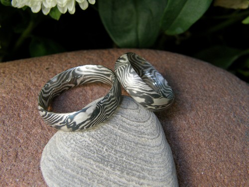 Trauringe mokume gane - mokume,
