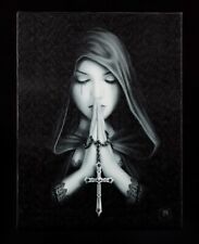 Kleine Leinwand - Gothic Prayer by Anne Stokes - Bild Poster Fantasy Druck
