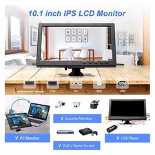 10.1in HD Monitor TFT LCD Color Screen HD Multimedia Interface VGA BNC AV Yp Hot