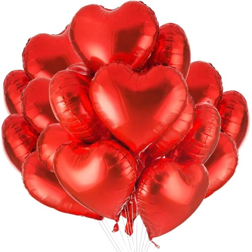 Herz folienballons stück - 30,