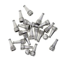 20x Kegelform Silber Quaste