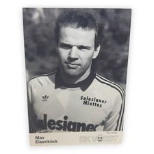 Max Eisenköck Autogrammkarte 1988 1989 SK Voest Linz Schwarz Weiß Ansichtskarte