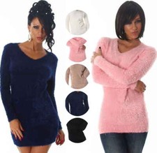 Damen Pullover Longpulli
