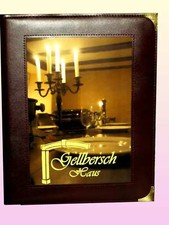 RH-Speisekarten-Mappen Kunstleder Logofenster mit Ihrem Logo