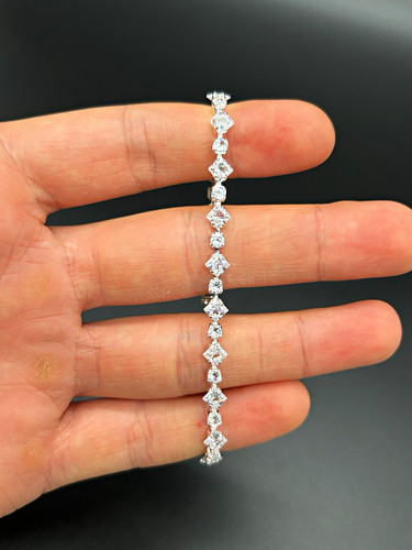 Zirkonia tennisarmband - zirkonia,