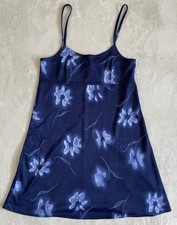 Kleid Mini Blau mit Blumen