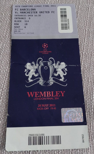 Ticket stub uefa champions - -,