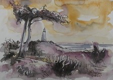 aquarell, original, signiert