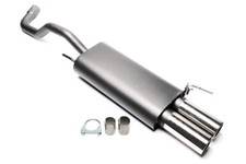 Sportauspuff 2x76mm rund gebördelt mit ABE für VW Polo 6N inkl Facelift