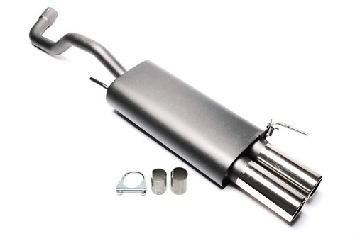 Sportauspuff 2x76mm rund