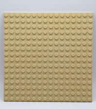 Lego® 91405 Bau Platte 16x16 Tan / Beige beidseitig bebaubar Int. Shipp.