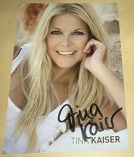 Tina Kaiser Original Signierte Autogrammkarte Autogramm Karte Model TV #24
