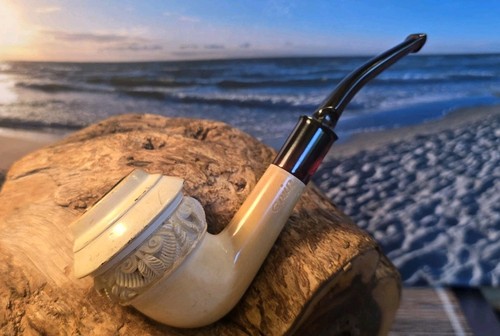 Pipe-Pfeife-Block-Meerschaum-