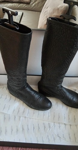 Hohe lederstiefel - hohe,