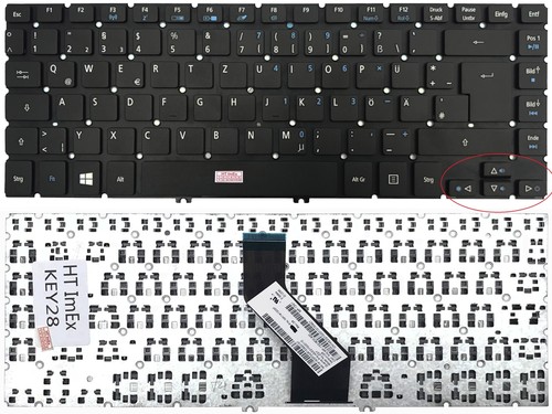 Tastatur keyboard ohne - de,