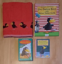 Der kleine Rabe SOCKE - Buch Handtuch Spiel Set Paket Konvolut Einschulung 
