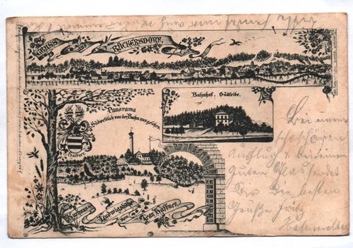 Litho gruss aus - gruss,