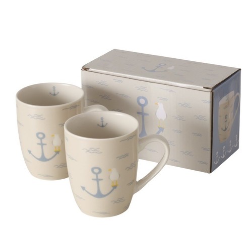 2er set kaffeetassen - kaffeetassen, anker